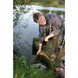 Silver Fish Match - Tony Anderson with his net