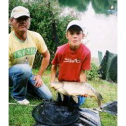 Robert Cromack with one of the carp from the session