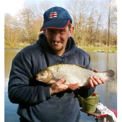 Ian Taylor with his 4lb 4oz Roach