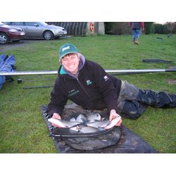 1st Tony Anderson with 41lb 10ozs from peg 6