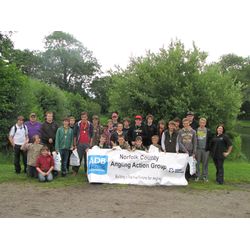 2012 Norfolk Inter Schools match Group shot with Kelvin and sarah thomsonG